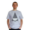 t-shirt - geometryczny - melanz